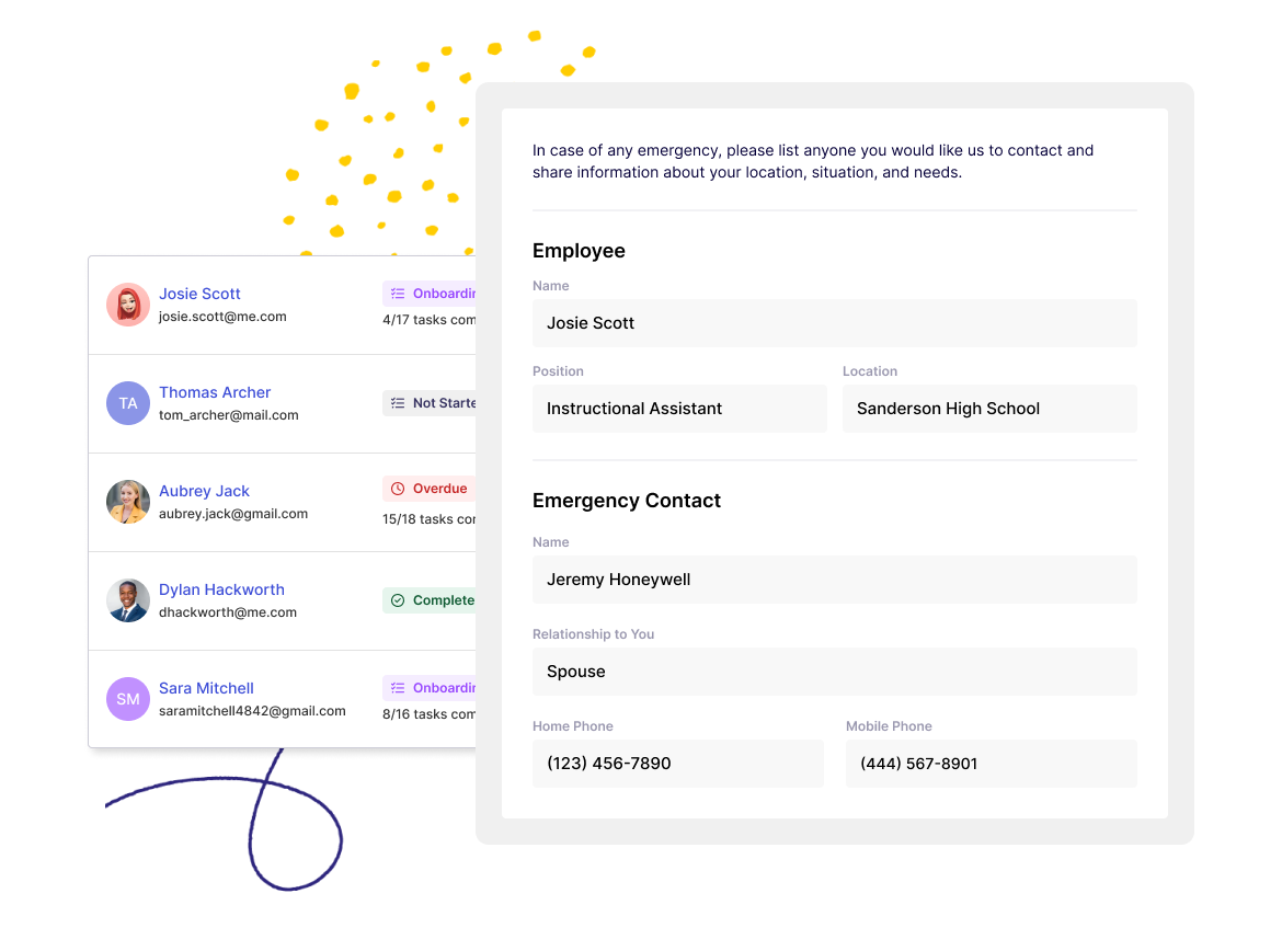 Easily onboard new employees